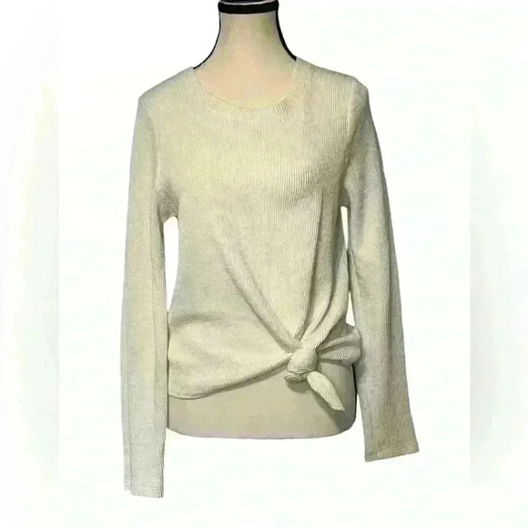 Madewell Tops - Madewell Elmwood Knot Tie Front Top In Bright Ivory Women’s size Medium